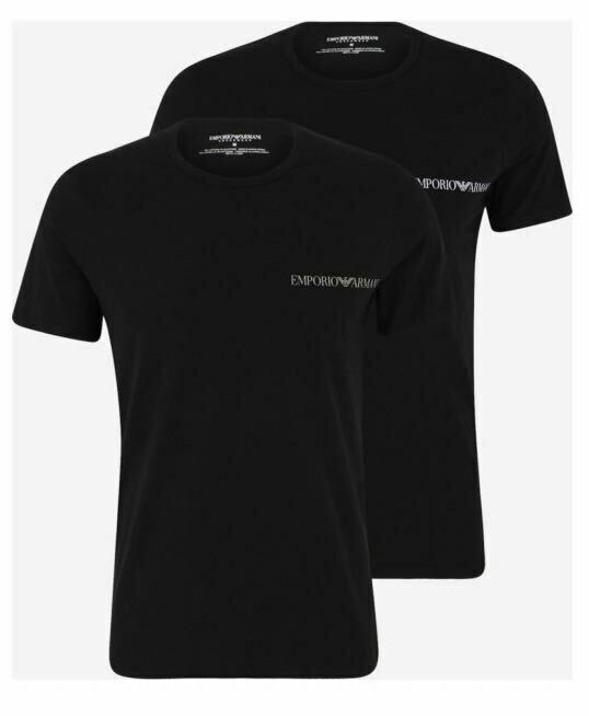 エンポリオアルマーニ　2枚組　Tシャツ　インナーTシャツ　アルマーニ　Lサイズ　EMPORIO ARMANI ベーシックモデル　黒2枚