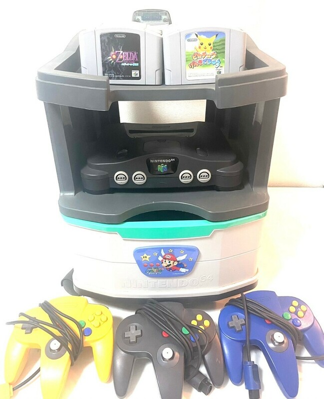 任天堂 Nintendo　ニンテンドー64 スーパーマリオ　収納ケース　ゲームおまとめ　ジャンク　