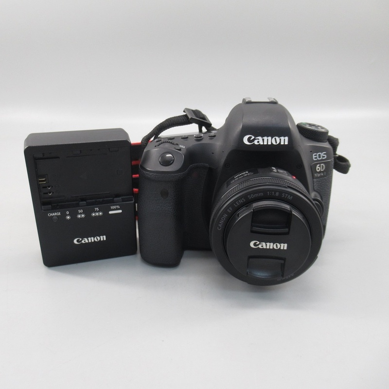 1円〜 Canon キヤノン EOS 6D Mark II・EF 50mm F1.8 STM ※動作確認済み 現状品 カメラ 339-2655664【O商品】