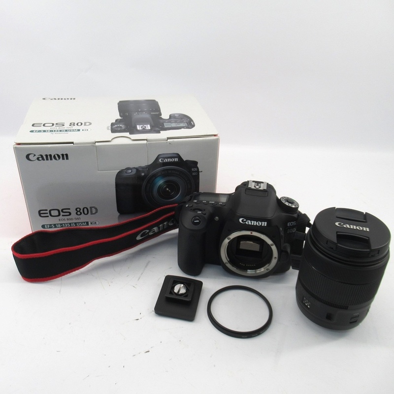 1円〜 Canon キヤノン Canon EOS 80D EF-S 18-135 IS USM Kit レンズキット カメラ 通電・シャッター確認済み 200-2691904【O商品】