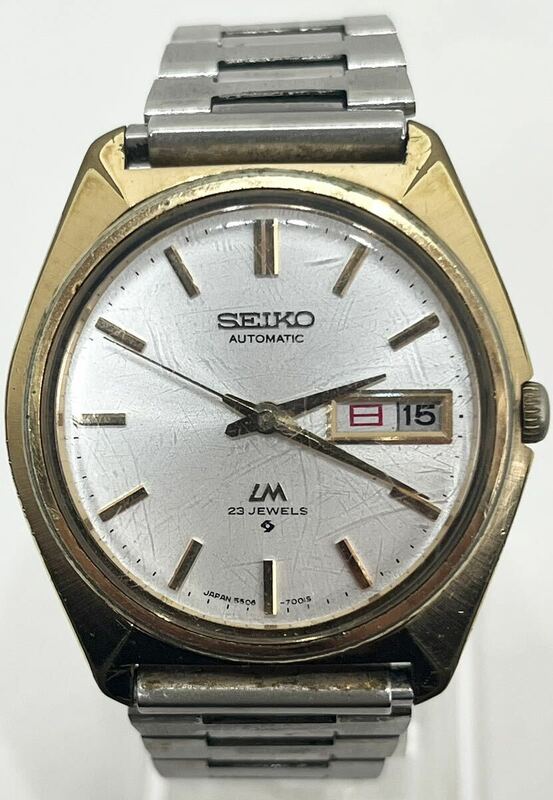 ビンテージ 国鉄 記念品　SEIKO セイコー LORD MATIC 5606-7000 腕時計☆LM ロードマチック 23石 自動巻 デイデイト 功績 鉄道 稼働品