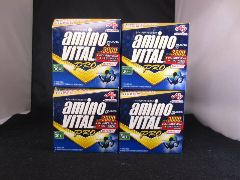 【70919】AJINOMOTO アミノバイタル プロ AMINO VITAL PRO 30本入箱　４箱セット 賞味期限:2025.9~