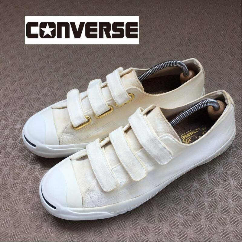 ★【 converse 】★ジャックパーセルV3ゴールド ベルクロ キャンバススニーカー★サイズ 27.5