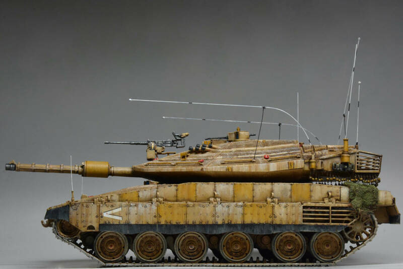 【塗装済み完成品】Merkava Mk.Ⅳ IDF / メルカバMk.4 / デザート迷彩 / 追加工作