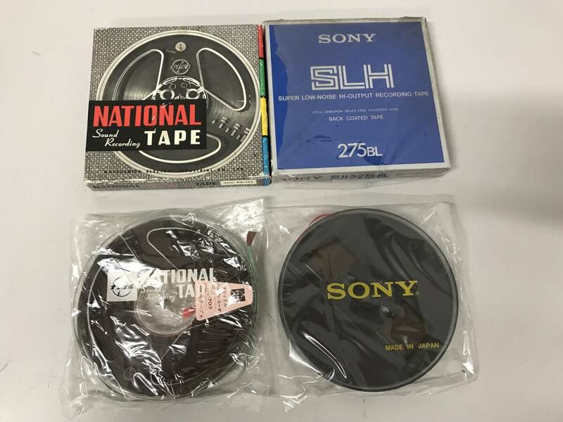 オープンリールテープ　NATIONAL TAPE SONY SLH 275BL　約12.5ｃｍ　2巻セット