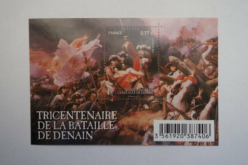 外国切手：フランス切手 「ドゥナの戦い300年」 小型シート 未使用