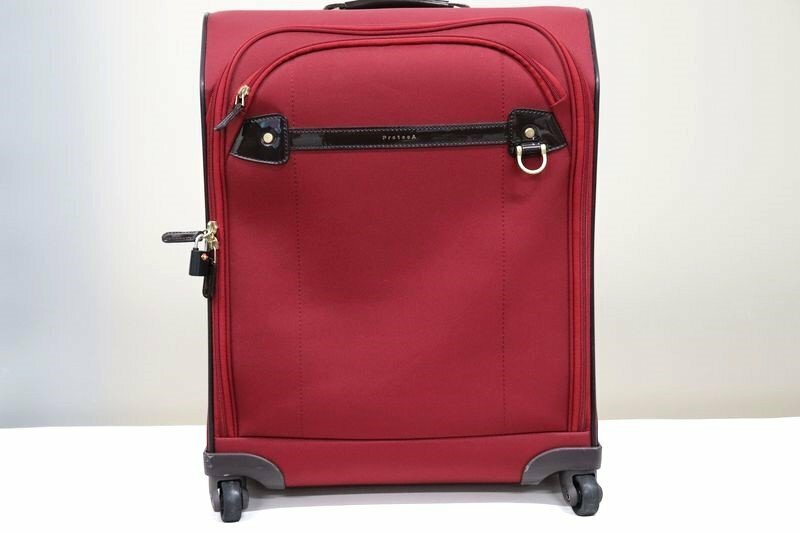 ACE　ProtecA　エース　プロテカ　スーツケース/トランク　ソフト　赤　旅行/出張/ビジネス/鞄/バック　TSAキー