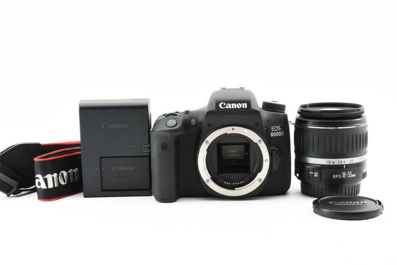 【美品】キヤノン CANON EOS 8000D EF-S 18-55mm レンズセット レンズキット #2136804A