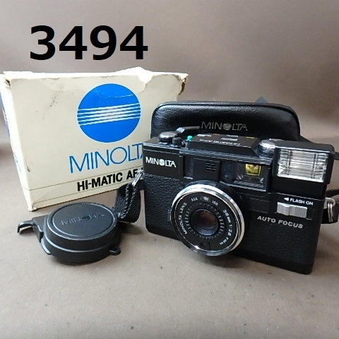 FK-3494 ◆MINOLTA HI-MATIC AF D コンパクトフィルムカメラ　20240518