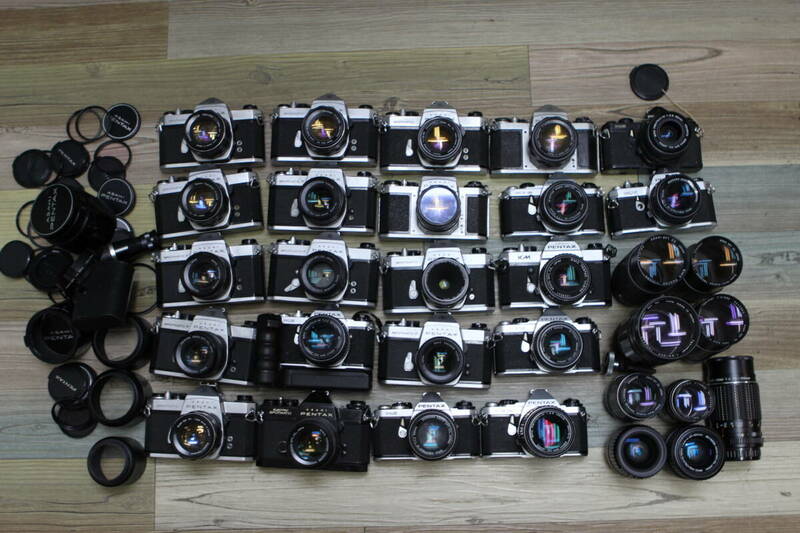 ８　ペンタックス　一眼レフフィルムカメラ　まとめ　pentax takumar 55mm f1.8 50mm F4 f1.4 spotmatic spf 35mm f2.8 