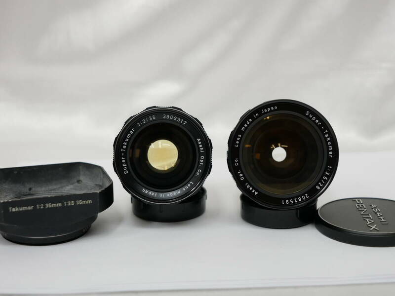 #2986 Pentax super-takumar 35mm F2 28mm F3.5 ペンタックス M42 レンズ