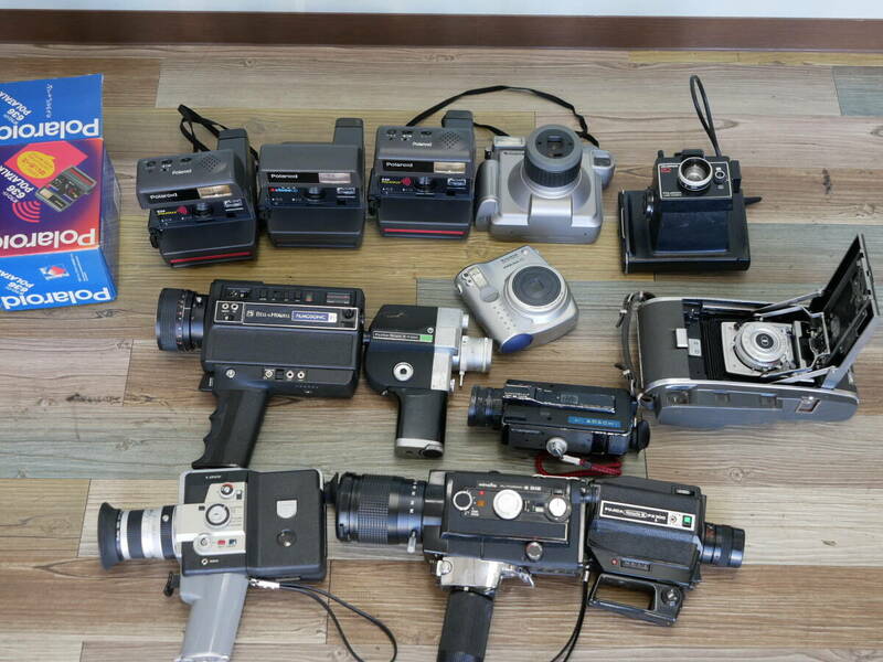 １３　ポラロイド　8mmカメラ　まとめ　Polaroid 120 636 close up polatalk fujifilm instax mini minolta autopak-8 d12 