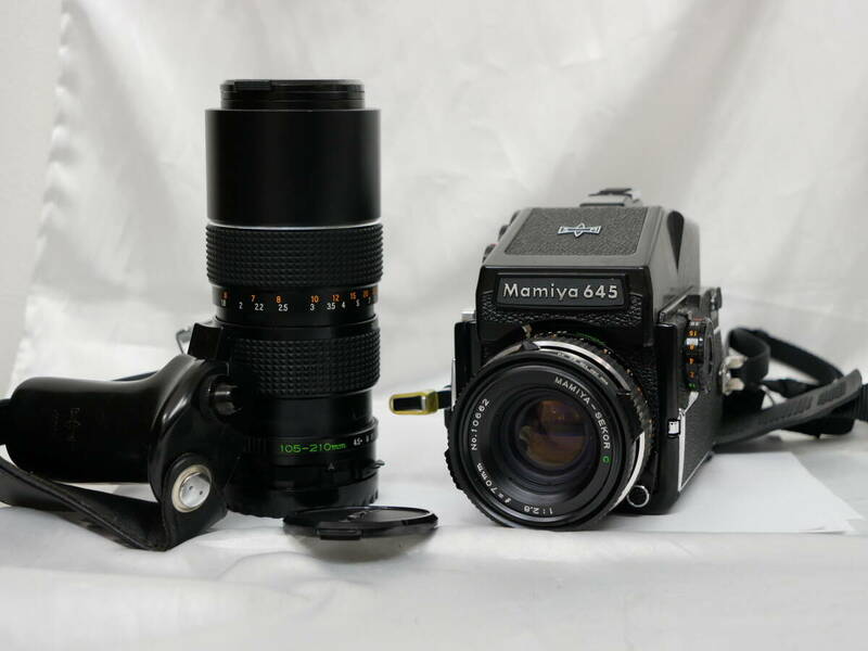 #7461 Mamiya M645 1000s 70mm F2.8 105-210mm マミヤ 中判フィルムカメラ
