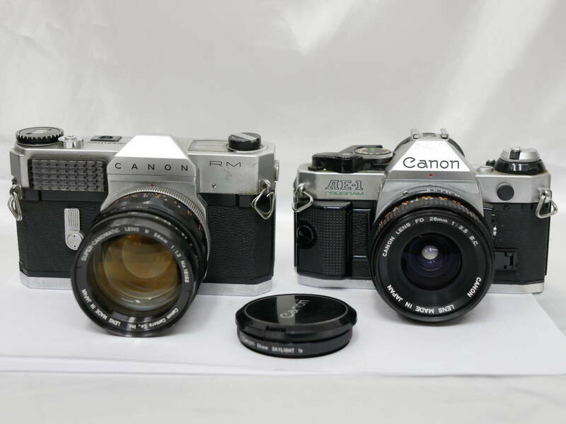 #2234 CANON AE-1 Canonflex R 58mm F1.2 FD 28mm F3.5 キャノン 一眼レフフィルムカメラ
