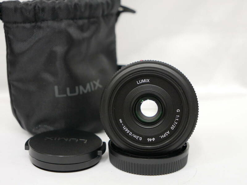 #7344 LUMIX G 20mm F1.7 asph H-H020 ルミックス パンケーキレンズ