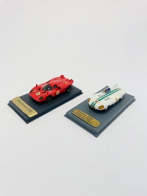 Piccolino Ferrari/Jaguar ピッコリーノ ミニチュア レーシング カー モデル 2 個セット１/76
