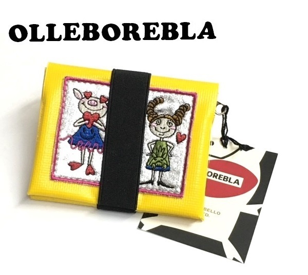 【OLLEBOREBLA】(NO.2501）アルベロベロ (Alberobello)　オレボレブラ 小銭入れ　小物入れ　豚刺繍　未使用