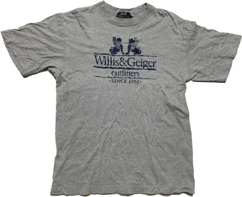 貴重 90年代 ウィリス＆ガイガー Tシャツ L willis&geiger グレー グレイ ウィルス