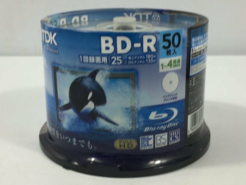 未開封品　TDK　BD-R　50枚　GBRV-25PWB50PF　ブルーレイ　4倍速　CO6.002　/07