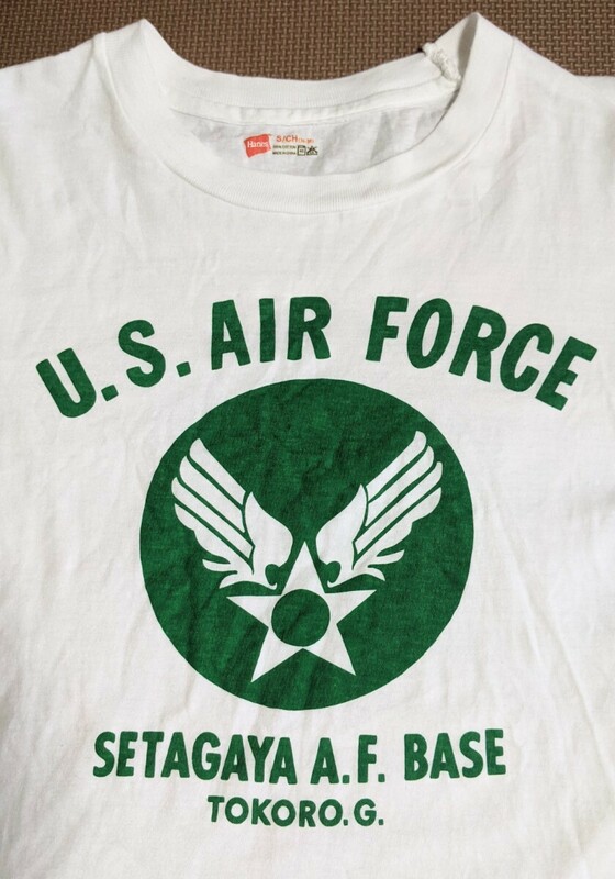 希少 美品 ヴィンテージ世田谷ベース Tシャツ 所ジョージ U.S.AIR FORCE プリント ハーフスリーブ 半袖 空軍 アメカジ toys mccoy 芸能人