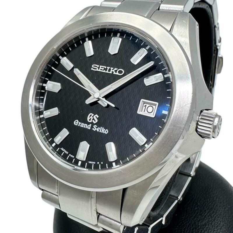 SEIKO/セイコー グランドセイコー SBGF021/8J56-8020 　冊子 ABランク箱 保 腕時計 ステンレススチール クオーツ ブラック文字盤 メンズ