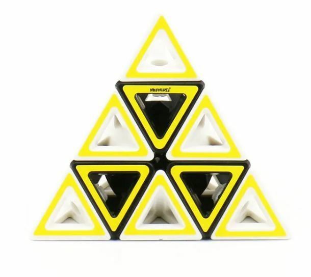 【Mixup】子供のための魔法の立方体のおもちゃ,子供のためのこま,奇妙な形の魔法の立方体,ツスティパズル,透明なボディ,黒