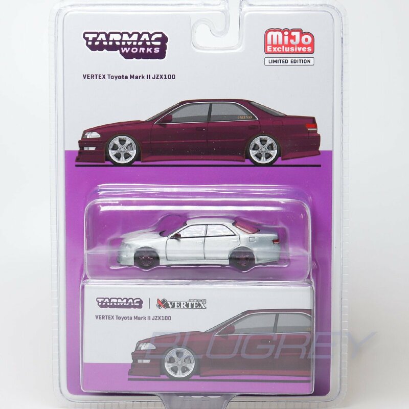 【レア！チェイス】ターマックワークス 1/64 バーテックス トヨタ マークII JZX100 パープル Tarmac Works Toyota VERTEX T64G-024-PU