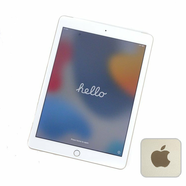 【1円】アップル Apple iPad 第5世代 9.7インチ Wi-Fi+Cellular 32GB MPG42J/A ゴールド 利用制限〇 SIMロック有 通電確認 初期化済 40812