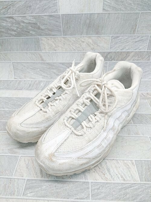 ◇ NIKE ナイキ Air Max 95 Essential AT9865100 スニーカー シューズ サイズ27.5 ホワイト メンズ P