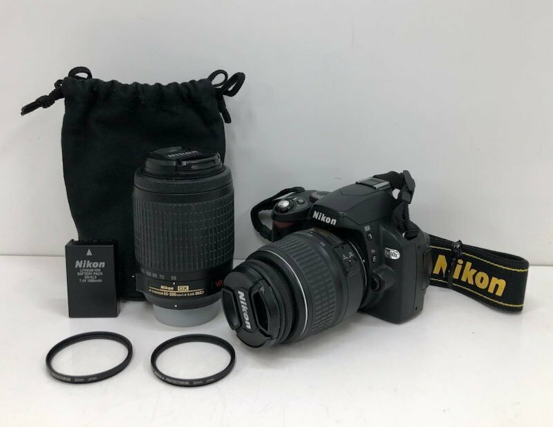 【ジャンク】Nikon ニコン D40X デジタル一眼レフカメラ レンズキット AF-S DX NIKKOR ED 18-55mm/55-200mm 240315SK430060