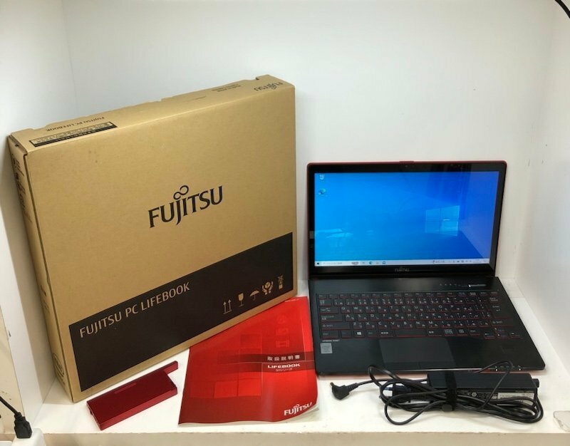 FUJITSU LIFEBOOK SH90/T Windows10 Core i5-5200U CPU 2.20GHz 4GB HDD 500GB 13インチ レッド ノートパソコン 240521SK280333