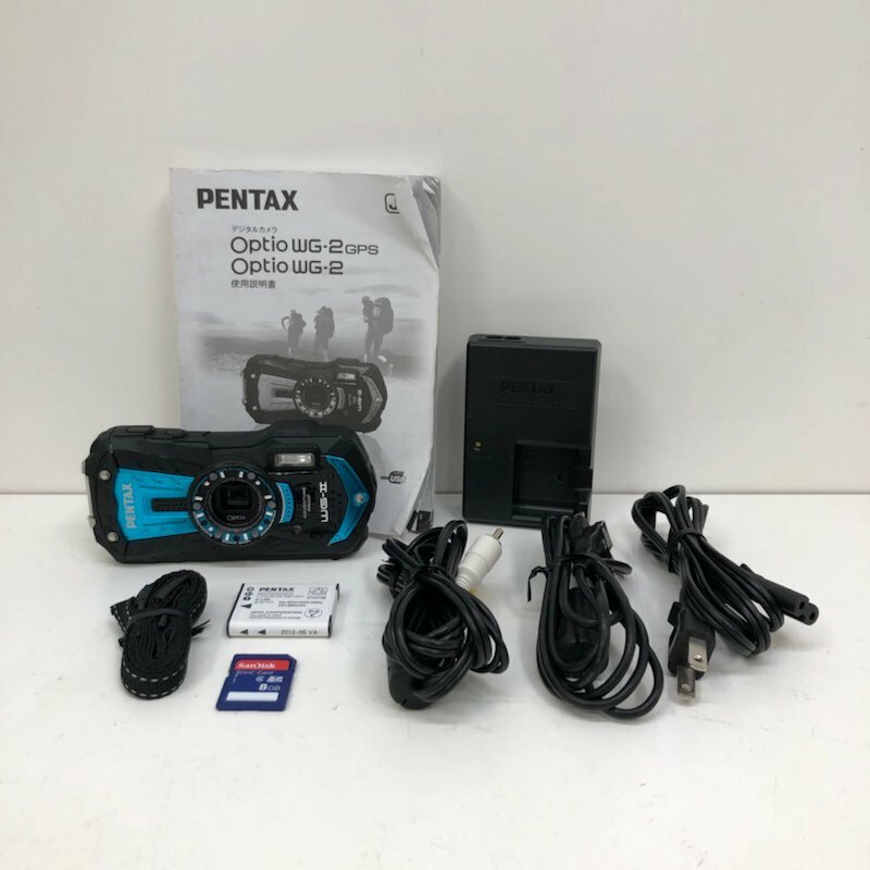 PENTAX Optio WG-2 シャイニーブルー ペンタックス コンパクトデジタルカメラ 240517RM500053