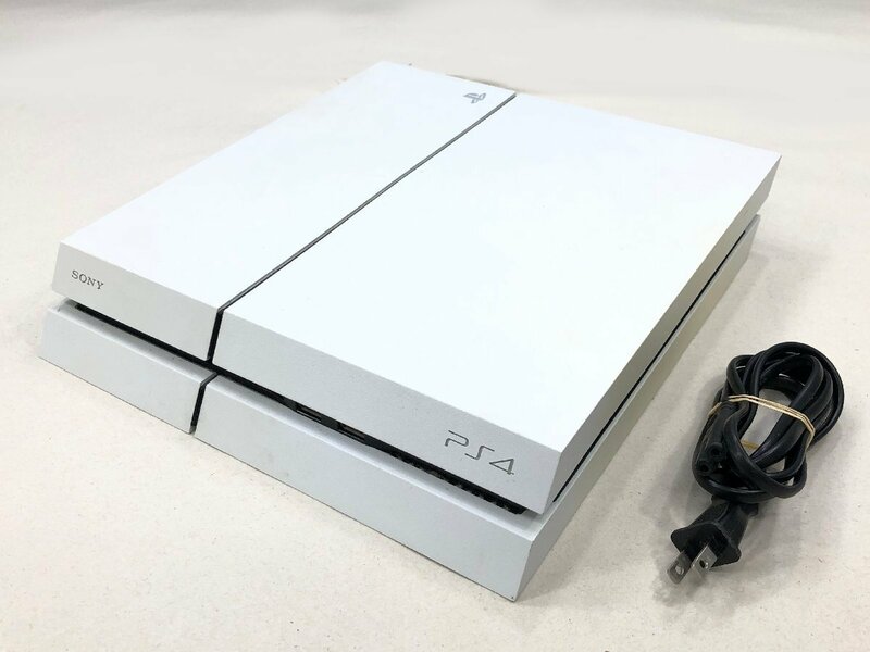 △【7】初期化済み SONY PS4 CUH-1200A グレイシャーホワイト 500GB 本体のみ 同梱不可 1スタ