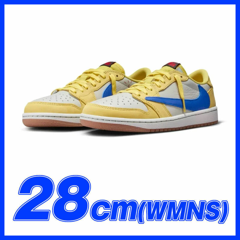 2016　 Travis Scott × Nike WMNS Air Jordan 1 Retro Low OG SP Canary　28.0ｃｍ　トラビススコット