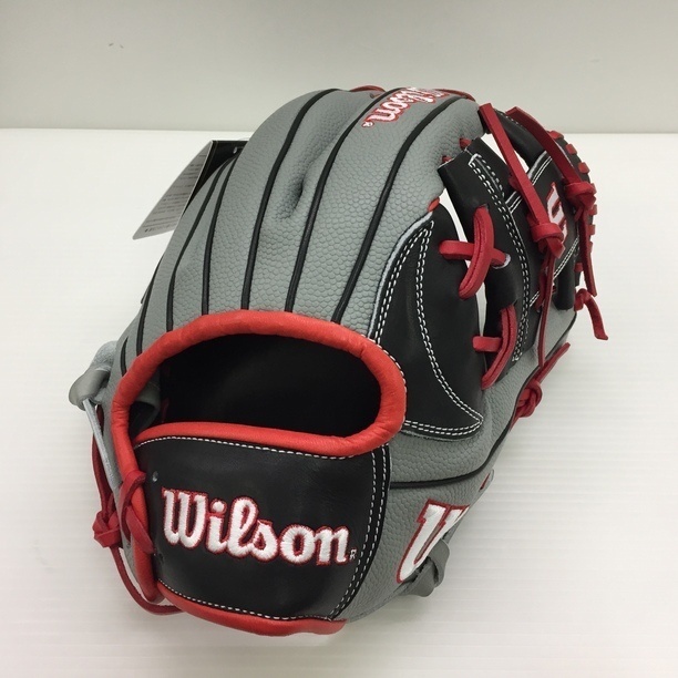 ウィルソン Wilson ワナビーヒーロー 軟式 内野手用グローブ WBW101571 ブラック×グレー 1225