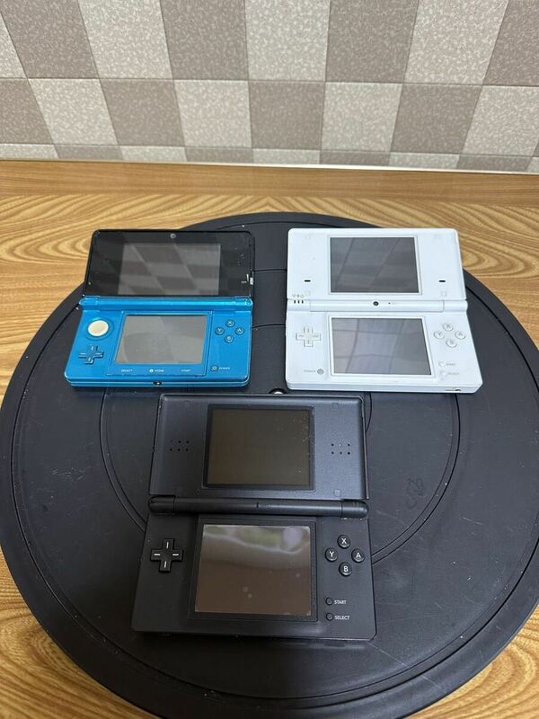 Nintendo ニンテンドー 任天堂 DS Lite USG-001/DS i TWL-001/3DS CTR-001 ゲーム機 本体 3個セット ※ジャンク品
