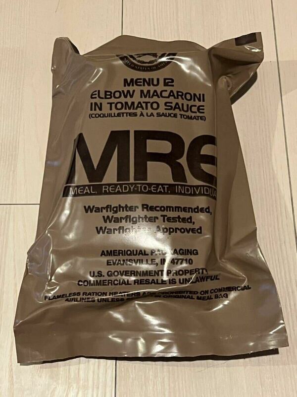 米軍実物 MRE MEAL READY TO EAT レーション コレクション 非常食 MENU 12