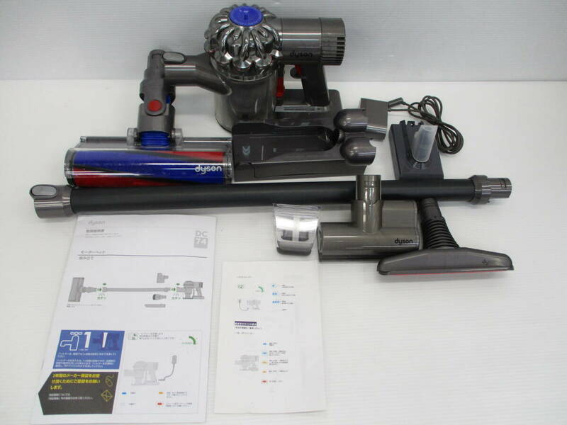 湘●140/【中古品、通電のみ確認】ダイソン/ｄyson /サイクロン掃除機/掃除/DC74/付属パーツ付き/3.29-Z-613-YI