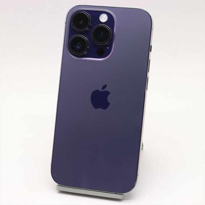 Apple iPhone14 Pro 128GB Deep Purple A2889 MQ0F3J/A バッテリ97% ■SIMフリー★Joshin8170【1円開始・送料無料】