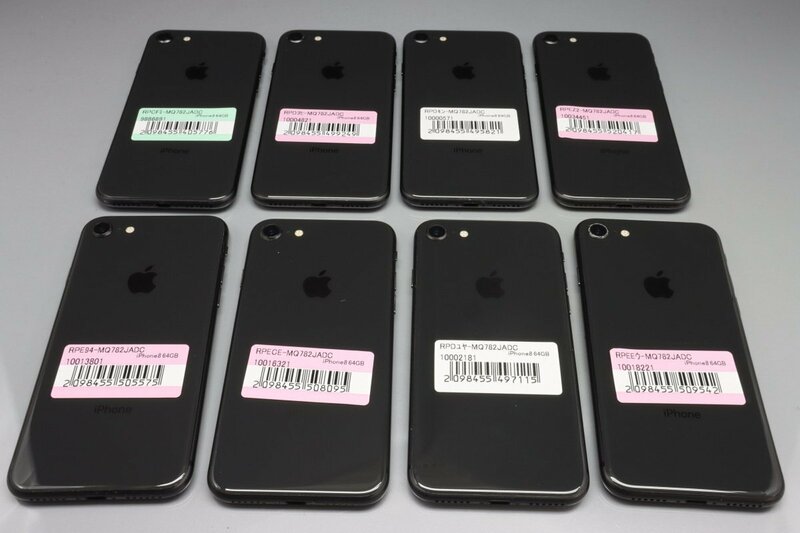 Apple iPhone8 64GB Space Gray 計8台セット A1906 MQ782J/A ■ドコモ★Joshin(ジャンク)5776【1円開始・送料無料】