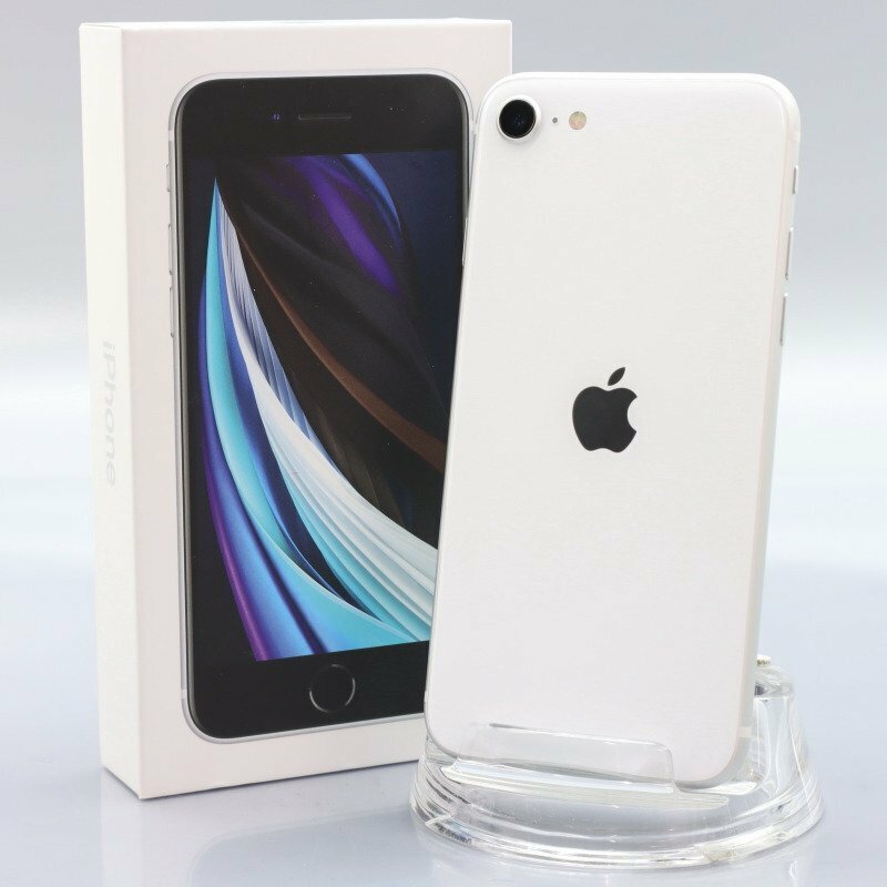 Apple iPhoneSE 64GB (第2世代) White A2296 MHGQ3J/A バッテリ93% ■au★Joshin6466【1円開始・送料無料】