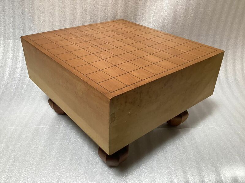 A9 将棋盤　脚付　松寿　木製　趣味　年代物　時代物　ゲーム　美術品　アンティーク
