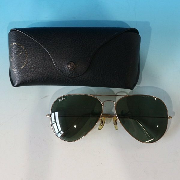 中古 Rayban/レイバン ヴィンテージ サングラス RB3206 AVIATOR LARGE METALⅡ L2846 62□14 3N ケース付