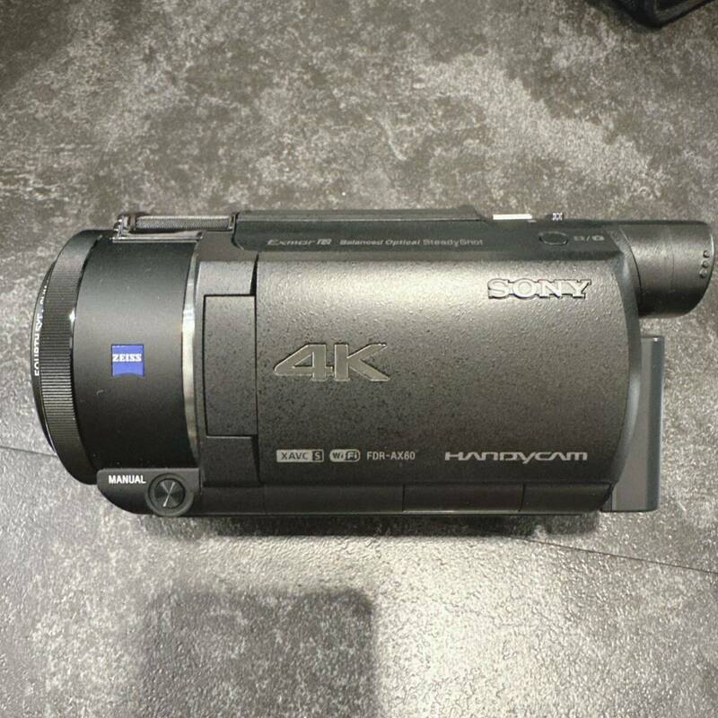 【1円スタート】SONY デジタルビデオカメラ ハンディカム ビデオカメラ Handycam FDR-AX60ブラック 