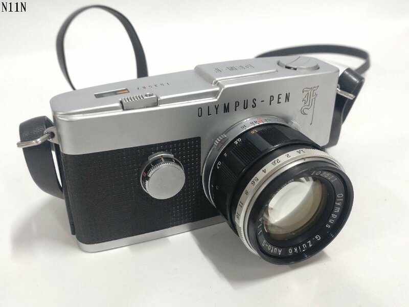 OLYMPUS PEN-F olympus G.Zuiko Auto-S 1:1.4 f=40mm オリンパス ペン 一眼レフ フィルムカメラ ボディ レンズ 現状品 N11NB