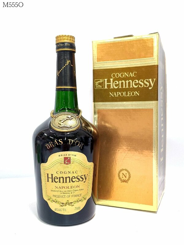 未開栓 Hennessy NAPOLEON BRAS D'OR ヘネシー ナポレオン ブラスドール 40％ 750ml コニャック ブランデー 箱付き 古酒 M555O.