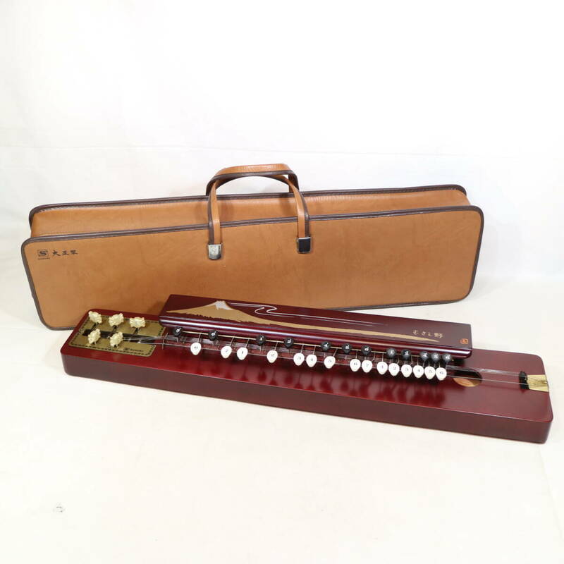 SUZUKI 大正琴 むさし野 ソフトケース付き 和楽器 弦楽器 鈴木楽器製作所 趣味 中古 現状品