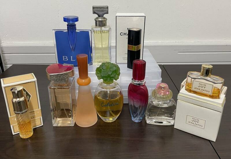 香水おまとめ　CHANEL　BVLGARI　ETERNITY　残量多め　10点　一部箱付き　