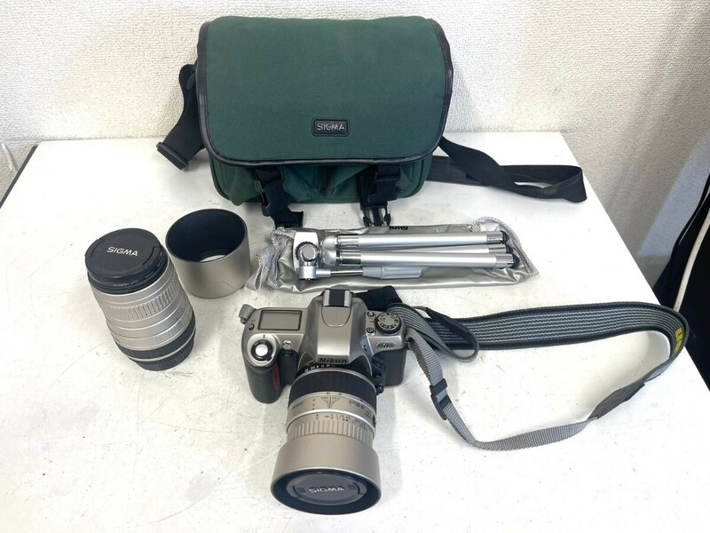 E404　Nikon　ニコン　SIGMA　シグマ　カメラ　ボディ　レンズ　100-300mm　28-80mm　まとめ売り　一眼レフ　フィルムカメラ　動作未確認　
