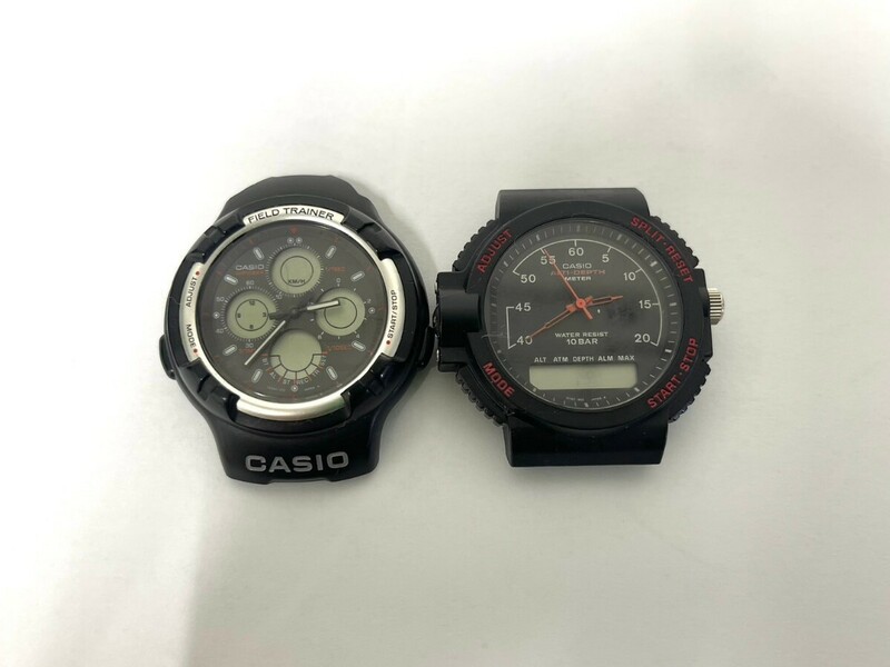 E419　腕時計　ベルトなし　CASIO　AW-40　ARW-320　2点まとめて　まとめ売り　動作未確認　ジャンク